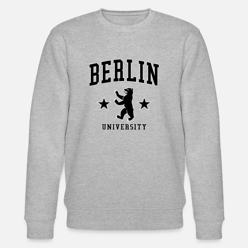Berlin University - Sweat bio CHANGER Stanley/Stella Unisexe - gris chiné