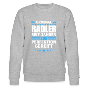 Zur Perfektion gereifter Radler - Stanley/Stella Unisex Bio-Sweatshirt CHANGER  - Grau meliert - Vorne - Nik (191cm) & Marisol (170cm)