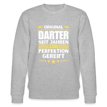 Darter matured to perfection - Stanley/Stella CHANGER Unisex Organic Sweatshirt - heather grey - Front - Nik (191cm) & Marisol (170cm)