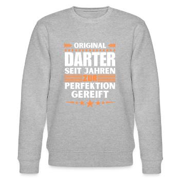 Darter matured to perfection - Stanley/Stella CHANGER Unisex Organic Sweatshirt - heather grey - Front - Nik (191cm) & Marisol (170cm)