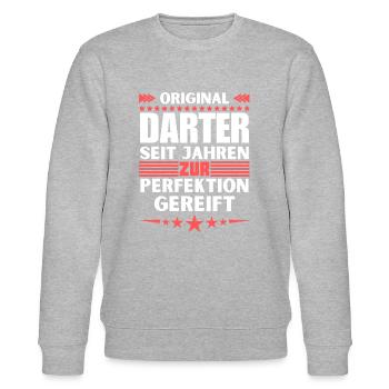 Darter matured to perfection - Stanley/Stella CHANGER Unisex Organic Sweatshirt - heather grey - Front - Nik (191cm) & Marisol (170cm)