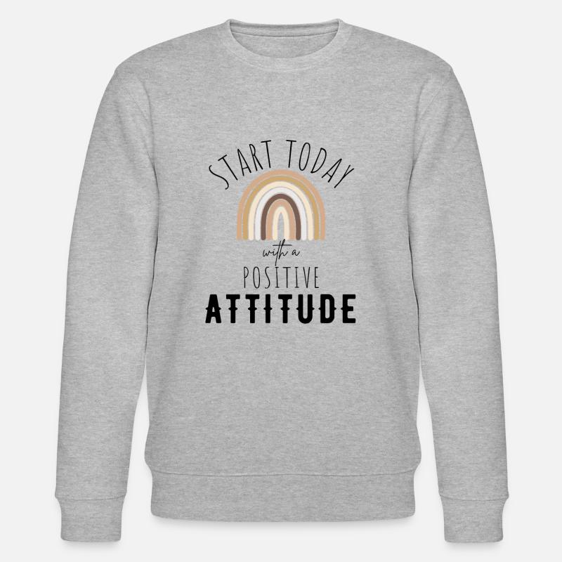 POSITIVE EINSTELLUNG MINDSET Motivation - Sweat bio CHANGER Stanley/Stella Unisexe - gris chiné
