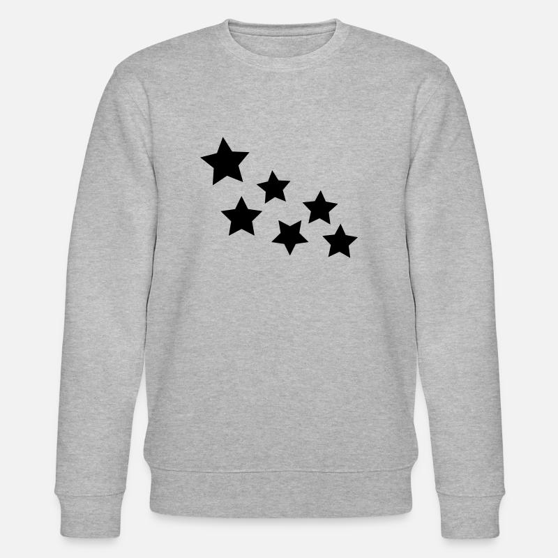 Sterne - Stanley/Stella Unisex Bio-Sweatshirt CHANGER  - Grau meliert