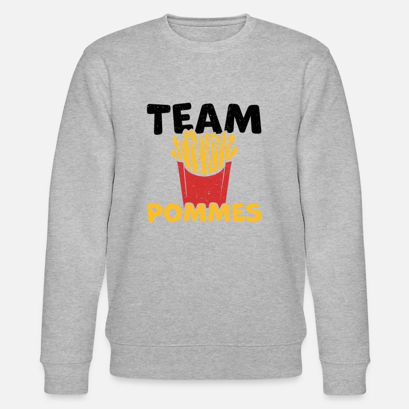 Frites d'équipe - Sweat bio CHANGER Stanley/Stella Unisexe - gris chiné