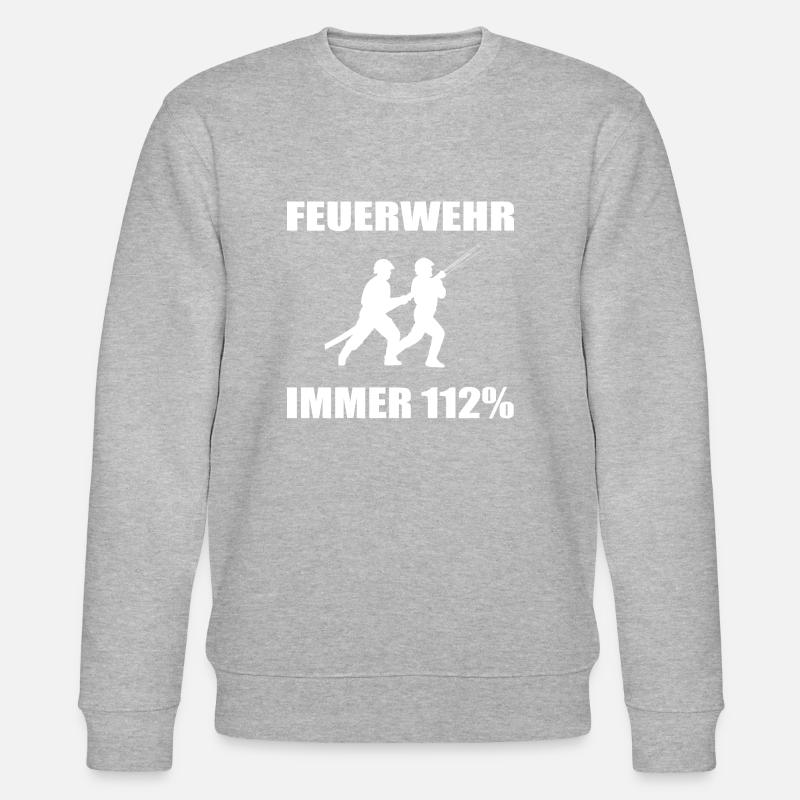 Feuerwehr - Stanley/Stella Unisex Bio-Sweatshirt CHANGER - Grau meliert