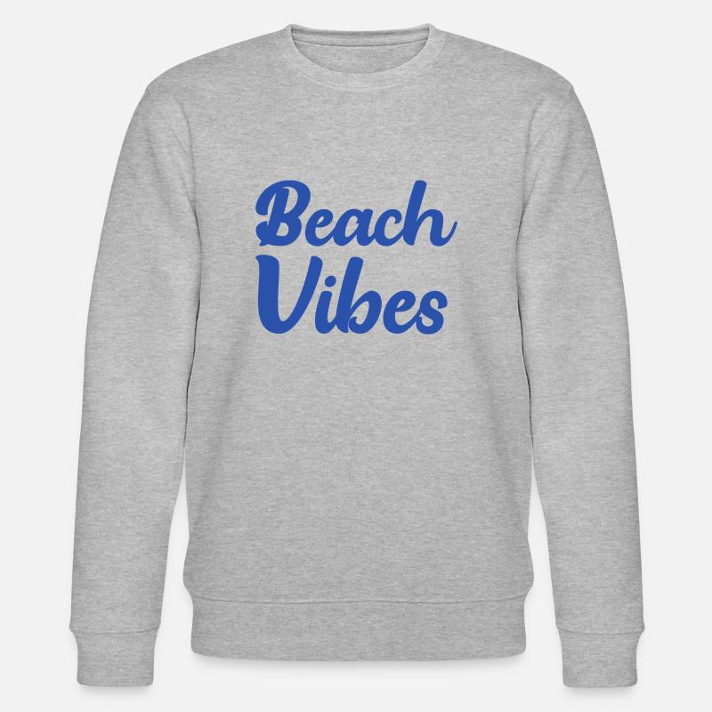 Beach Vibes - Stanley/Stella Unisex Bio-Sweatshirt CHANGER  - Grau meliert