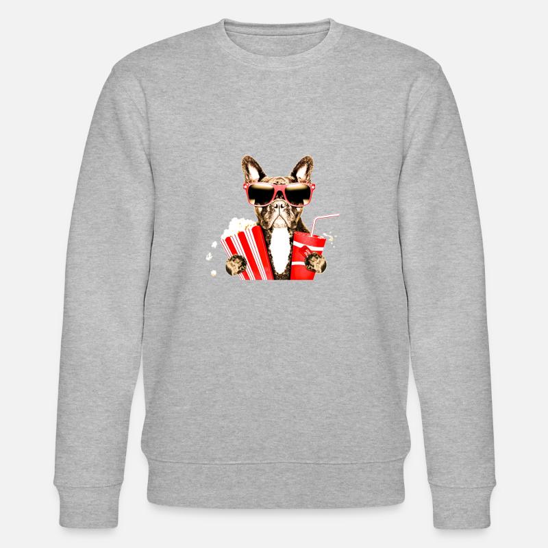 bouledogue français - Sweat bio CHANGER Stanley/Stella Unisexe - gris chiné