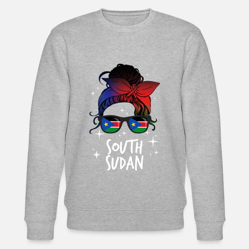 Südsudan - Stanley/Stella Unisex Bio-Sweatshirt CHANGER  - Grau meliert