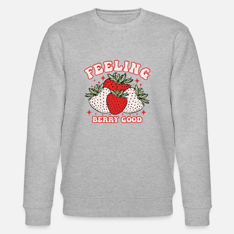 Feeling berry good - Stanley/Stella Unisex Bio-Sweatshirt CHANGER  - Grau meliert
