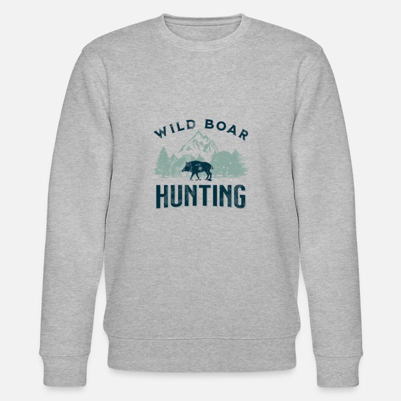 Hog Hunter - Stanley/Stella Unisex Bio-Sweatshirt CHANGER  - Grau meliert