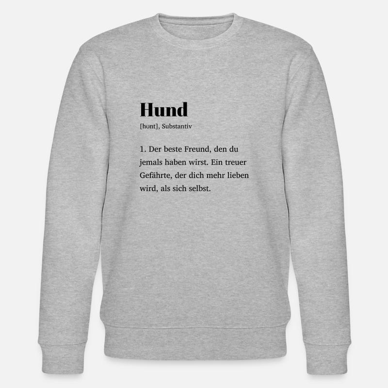 Der Hund - Stanley/Stella Unisex Bio-Sweatshirt CHANGER  - Grau meliert