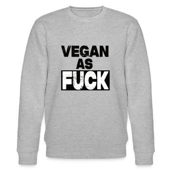 Vegan As Fuck - Stanley/Stella Unisex Bio-Sweatshirt CHANGER  - Grau meliert - Vorne - Nik (191cm) & Marisol (170cm)