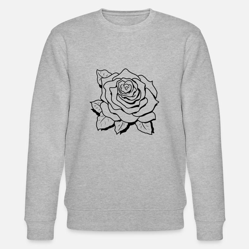 Rose - Stanley/Stella Unisex Bio-Sweatshirt CHANGER  - Grau meliert