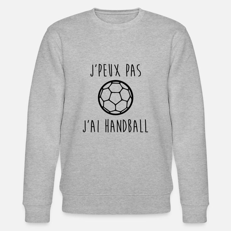 j'peux pas j'ai handball - Sweat bio CHANGER Stanley/Stella Unisexe - gris chiné