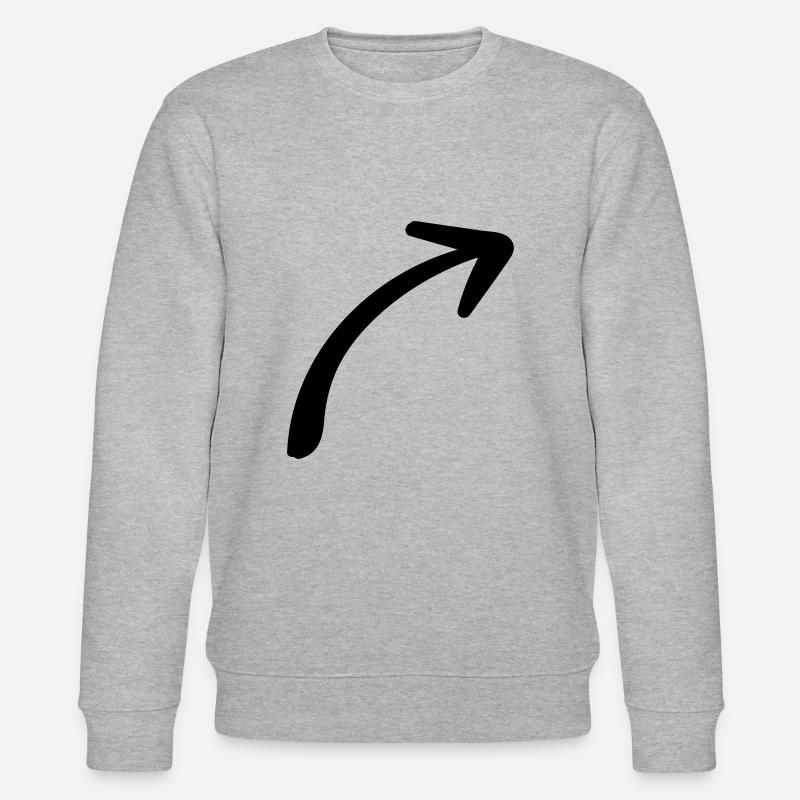 arrow - Fléche - Sweat bio CHANGER Stanley/Stella Unisexe - gris chiné