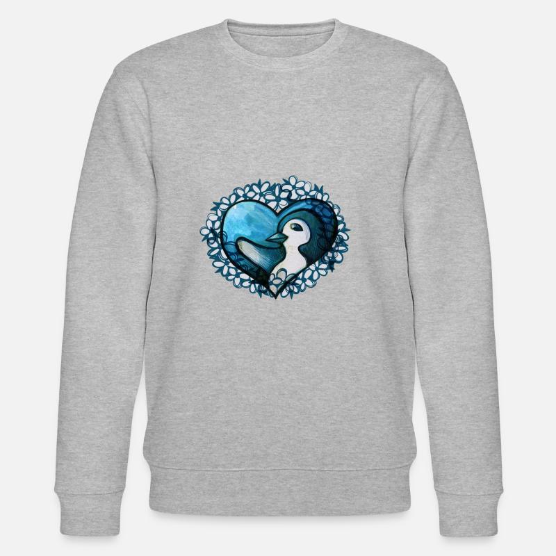 J’aime les pingouins - Sweat bio CHANGER Stanley/Stella Unisexe - gris chiné