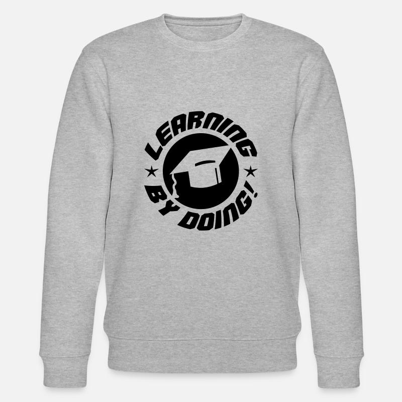 learning by doing - Stanley/Stella Unisex Bio-Sweatshirt CHANGER  - Grau meliert