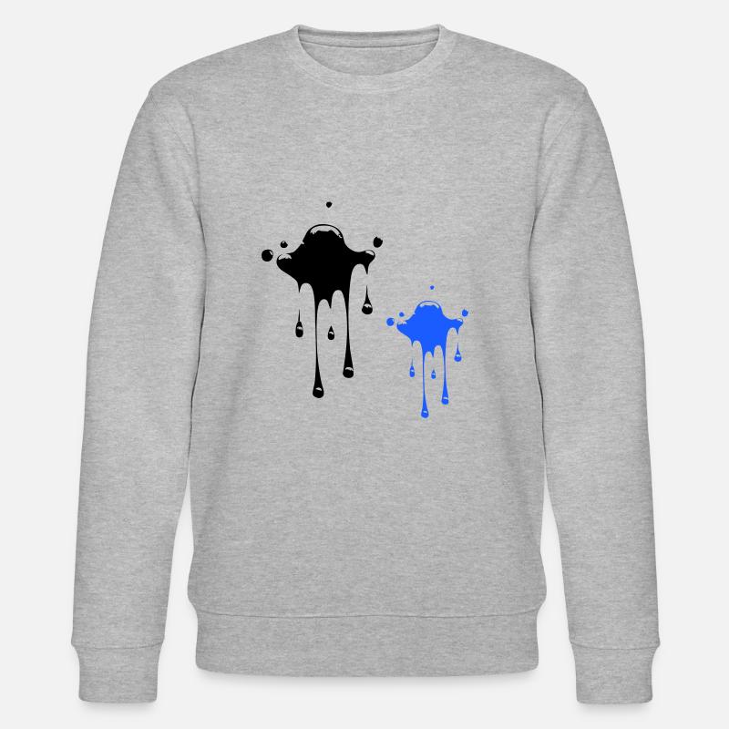 Fleck Klecks - Stanley/Stella Unisex Bio-Sweatshirt CHANGER  - Grau meliert