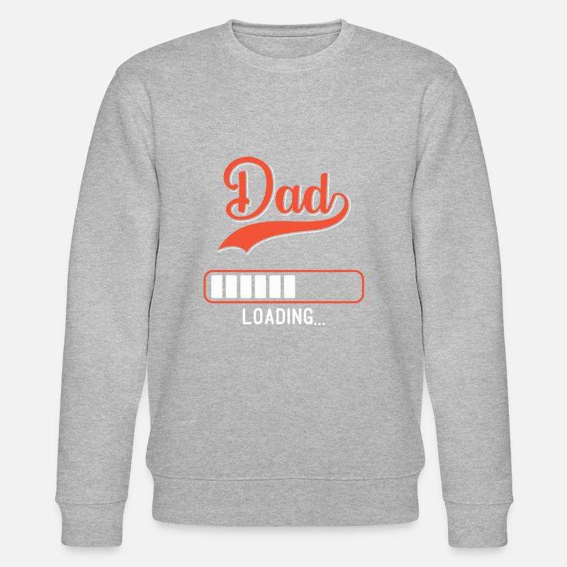 Dad Loading Design - Stanley/Stella CHANGER Unisex Organic Sweatshirt - heather grey