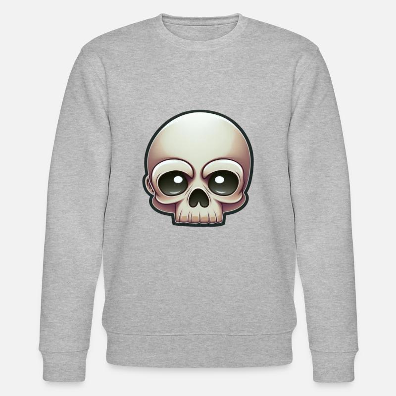 Skull Prankster: Cartoon Skull - Sweat bio CHANGER Stanley/Stella Unisexe - gris chiné
