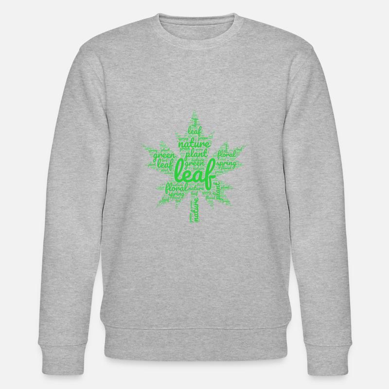 grünes Blatt - Stanley/Stella Unisex Bio-Sweatshirt CHANGER  - Grau meliert
