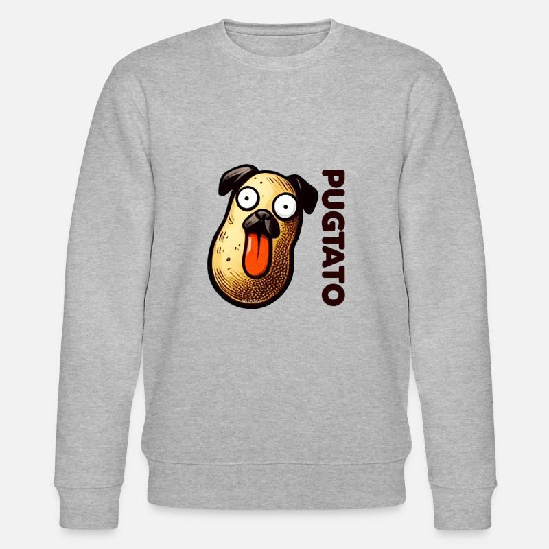 Pugtato - Stanley/Stella Unisex Bio-Sweatshirt CHANGER  - Grau meliert