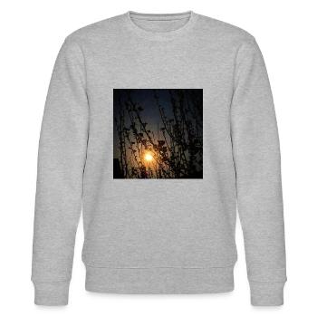 Mond - Stanley/Stella Unisex Bio-Sweatshirt CHANGER  - Grau meliert - Vorne - Nik (191cm) & Marisol (170cm)