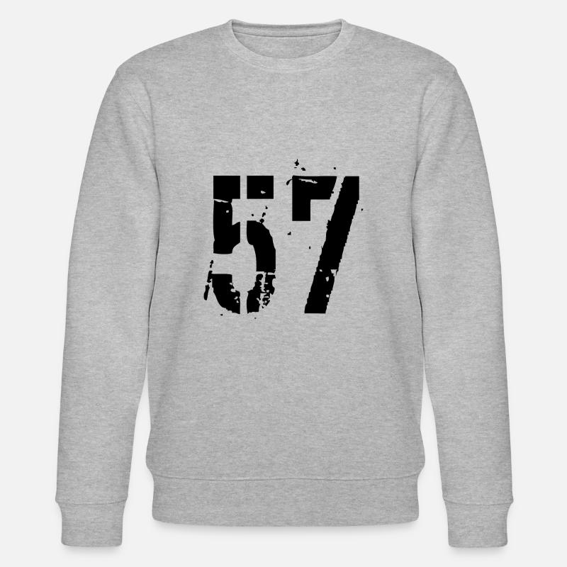 Nummer 57 - Stanley/Stella Unisex Bio-Sweatshirt CHANGER  - Grau meliert
