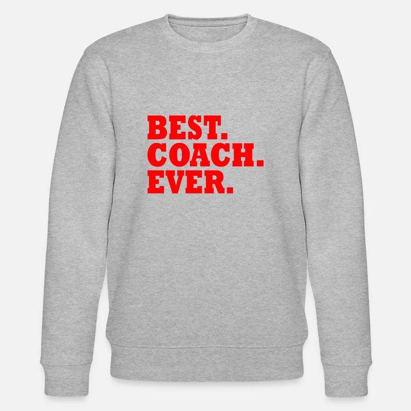 Best coach ever - Sweat bio CHANGER Stanley/Stella Unisexe - gris chiné