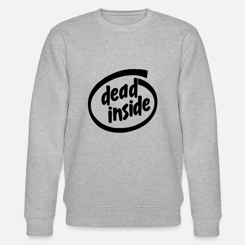 DEAD INSIDE - Stanley/Stella Unisex Bio-Sweatshirt CHANGER  - Grau meliert