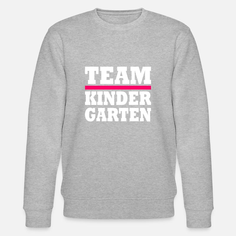 Team kindergarten - Stanley/Stella Unisex Bio-Sweatshirt CHANGER  - Grau meliert
