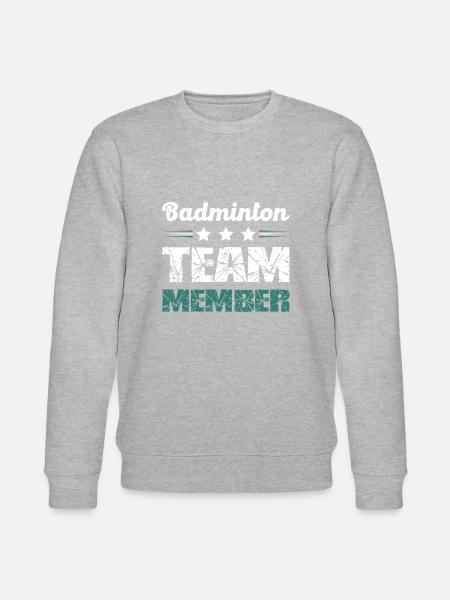 Badminton Team - Stanley/Stella CHANGER Unisex Organic Sweatshirt - heather grey