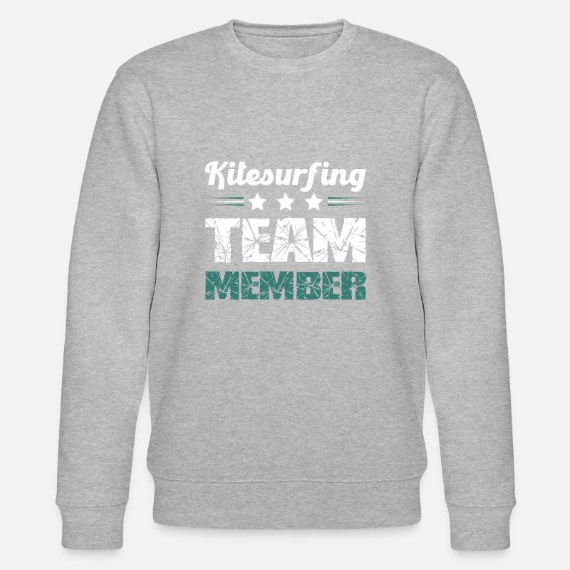 Kitesurfing Team - Stanley/Stella CHANGER Unisex Organic Sweatshirt - heather grey
