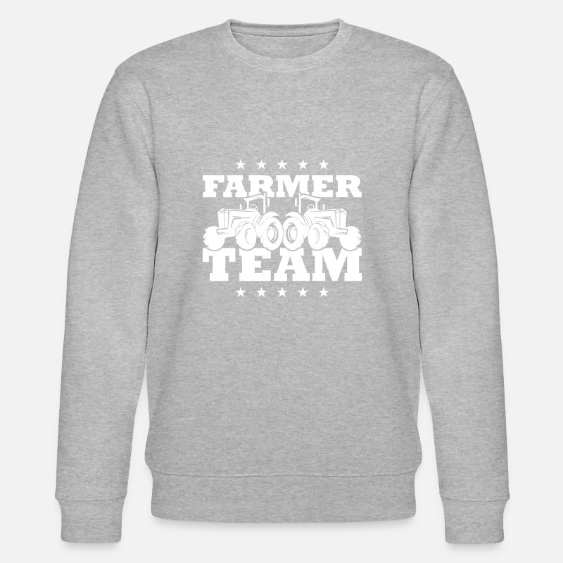 Traktor Bauer Farmer Team - Stanley/Stella Unisex Bio-Sweatshirt CHANGER - Grau meliert