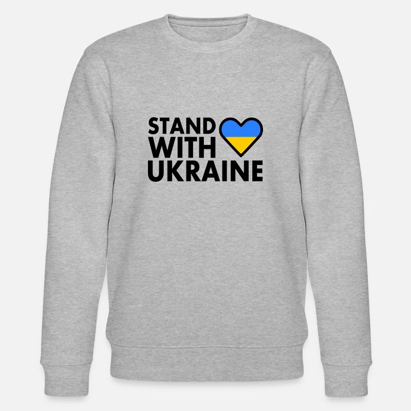 stand with ukraine - Stanley/Stella Unisex Bio-Sweatshirt CHANGER  - Grau meliert