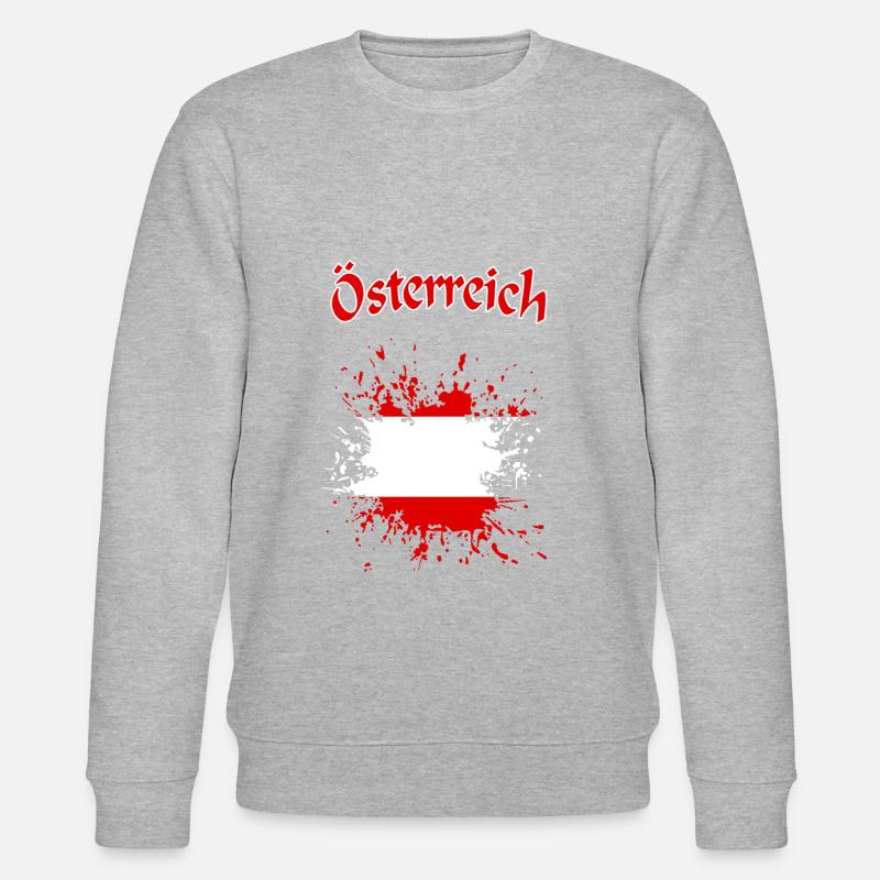 Österreich - Stanley/Stella Unisex Bio-Sweatshirt CHANGER  - Grau meliert