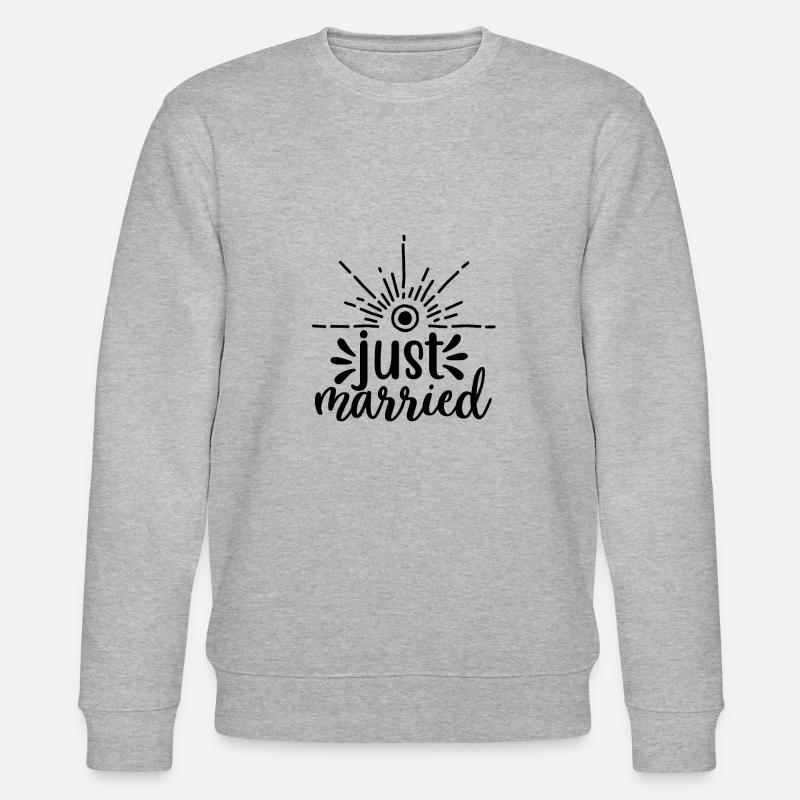 Hochzeit Hochzeitsgesellschaft Geschenk - Stanley/Stella Unisex Bio-Sweatshirt CHANGER  - Grau meliert