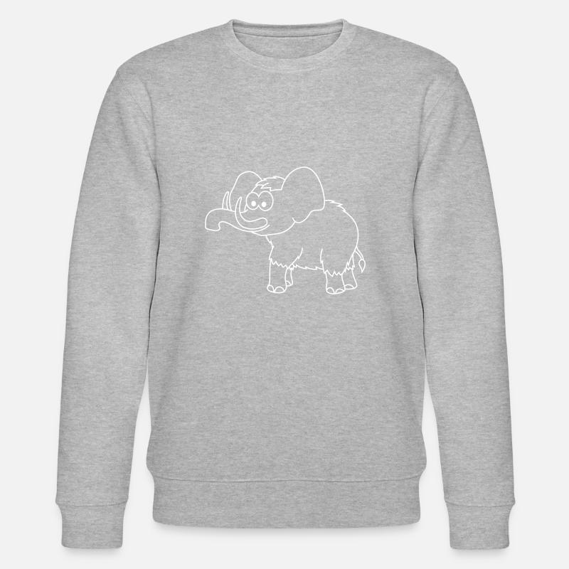 Mammut Comic Tier - Stanley/Stella Unisex Bio-Sweatshirt CHANGER  - Grau meliert