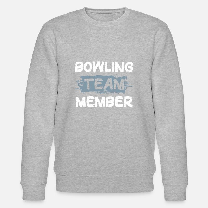 Bowling Team - Stanley/Stella Unisex Bio-Sweatshirt CHANGER  - Grau meliert