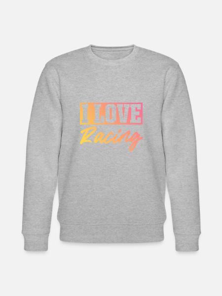 Ich liebe Rennen - Stanley/Stella Unisex Bio-Sweatshirt CHANGER  - Grau meliert