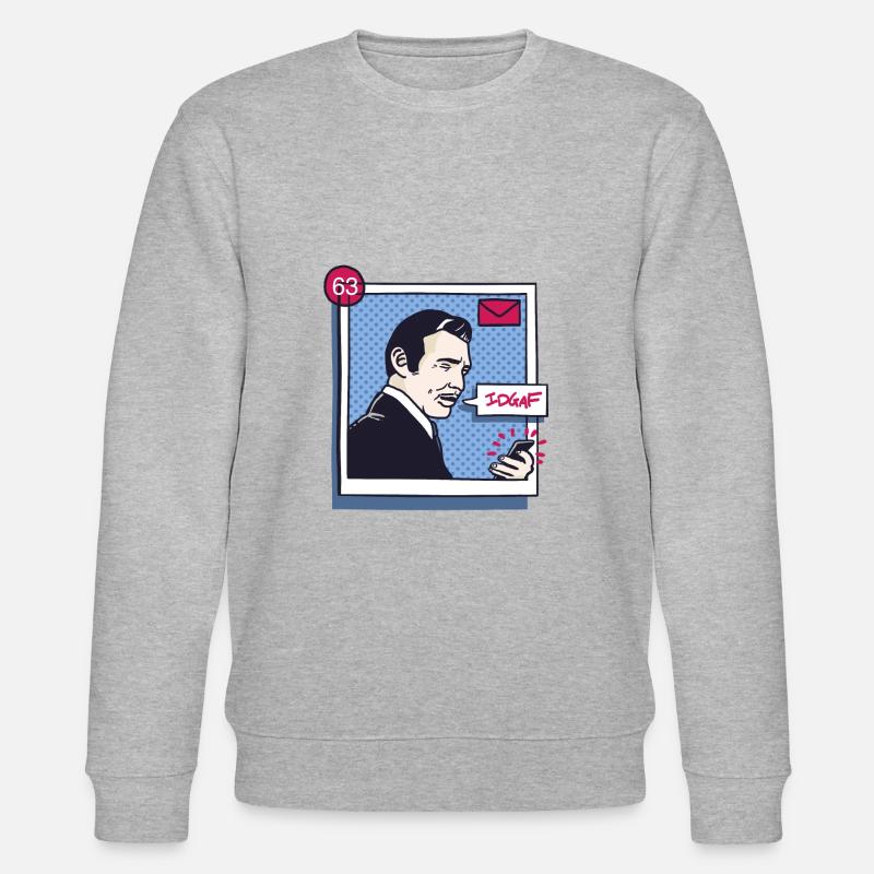 Frankly My Email Server - Stanley/Stella CHANGER Unisex Organic Sweatshirt - heather grey