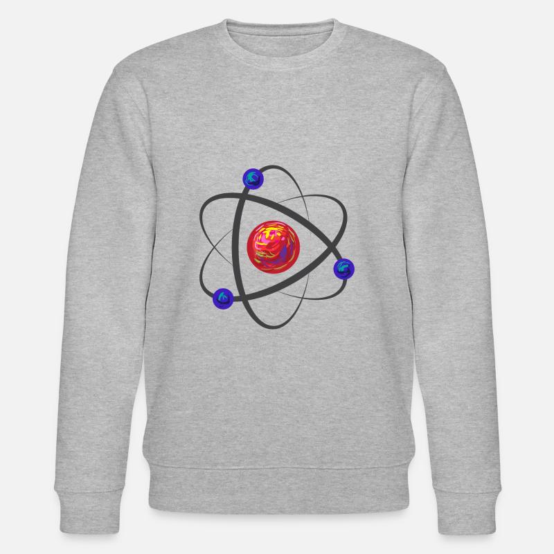Atome de proton - Sweat bio CHANGER Stanley/Stella Unisexe - gris chiné