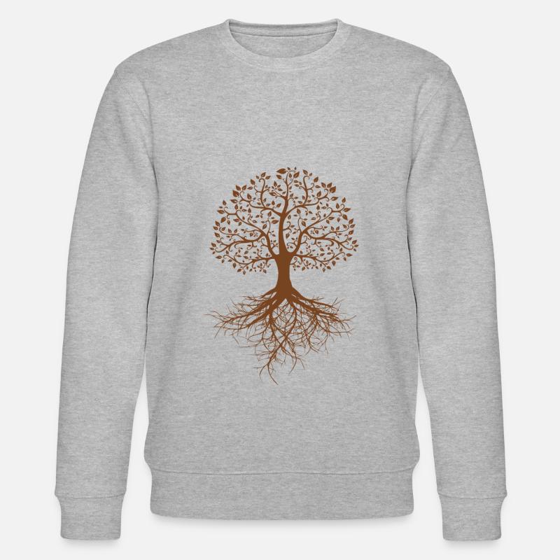 Lebensbaum - Stanley/Stella Unisex Bio-Sweatshirt CHANGER  - Grau meliert