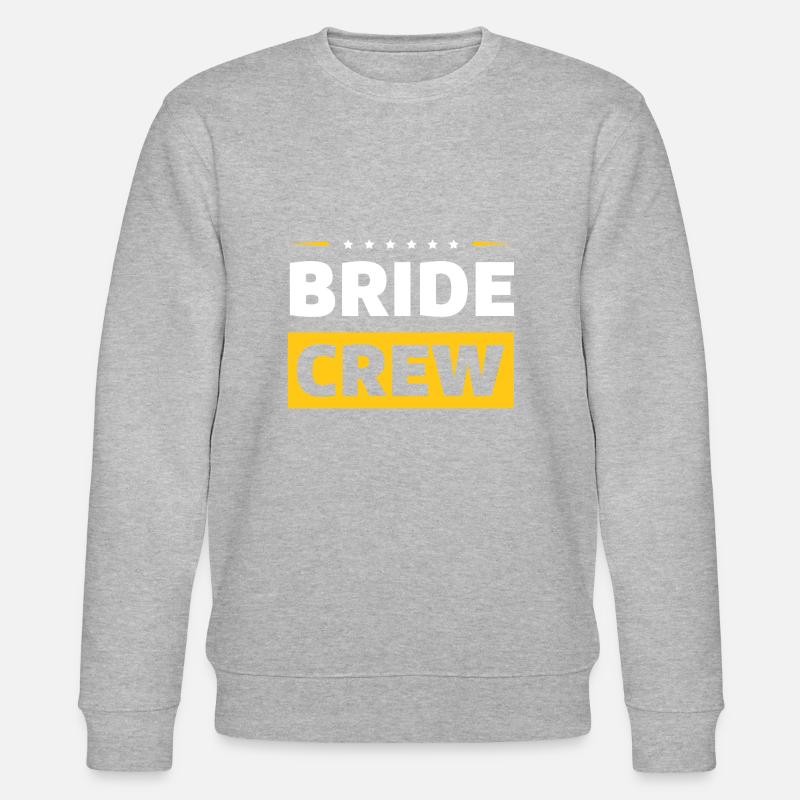 Bride Crew - Stanley/Stella Unisex Bio-Sweatshirt CHANGER  - Grau meliert