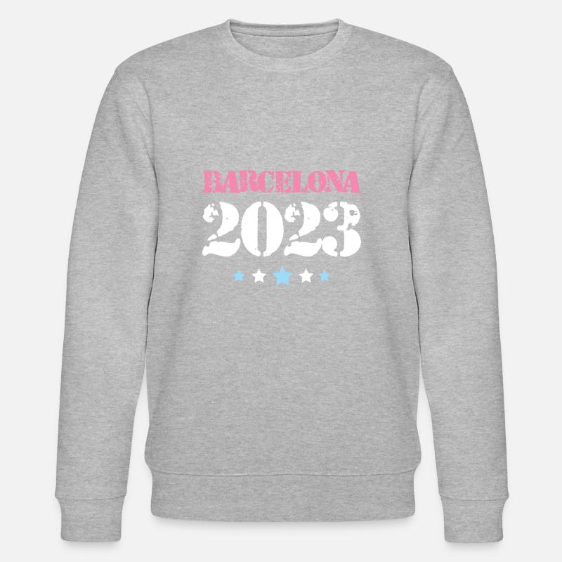 Barcelone 2023 - Sweat bio CHANGER Stanley/Stella Unisexe - gris chiné