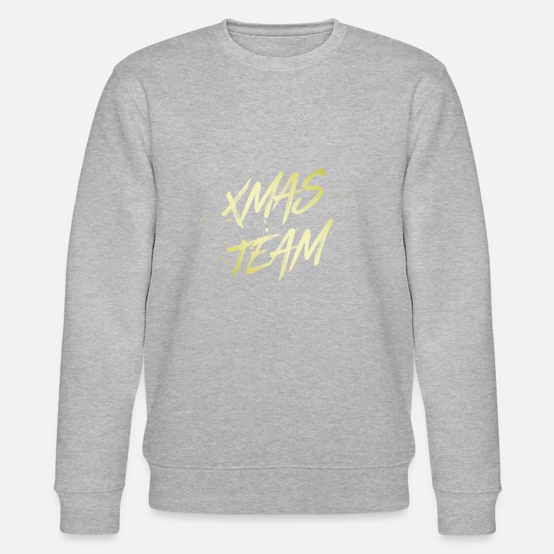 Xmas Team - Stanley/Stella Unisex Bio-Sweatshirt CHANGER  - Grau meliert