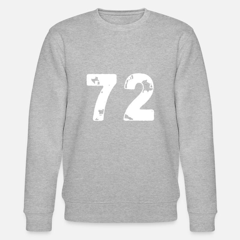 72 Maillot numéro - Sweat bio CHANGER Stanley/Stella Unisexe - gris chiné
