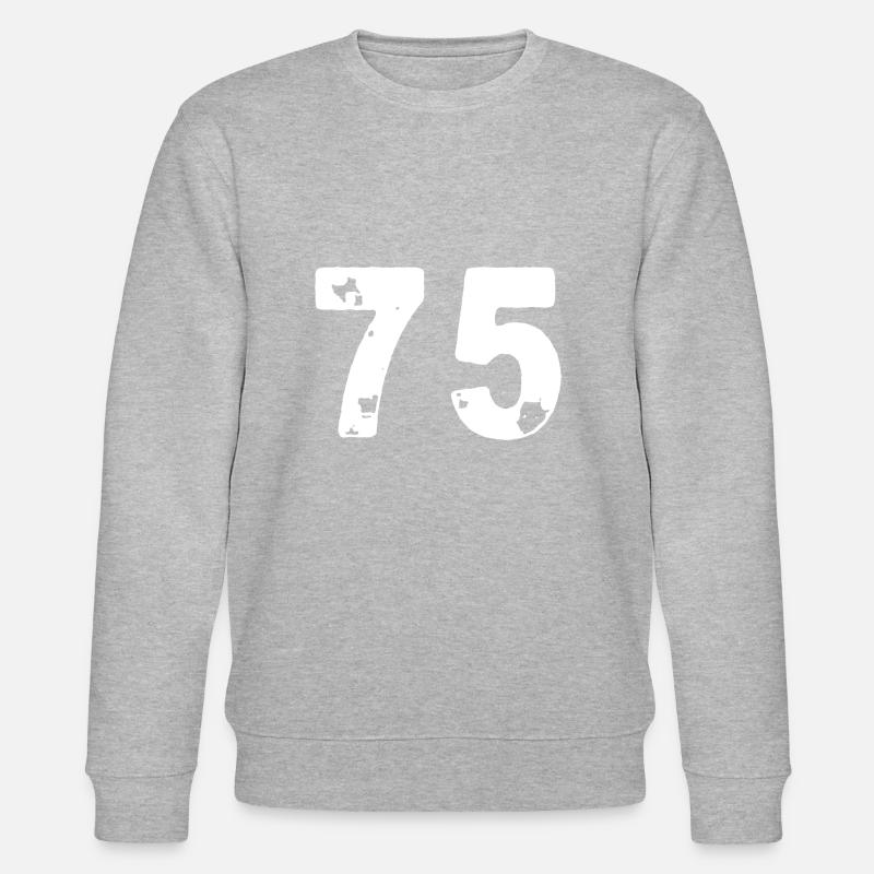 75 Maillot numéro - Sweat bio CHANGER Stanley/Stella Unisexe - gris chiné