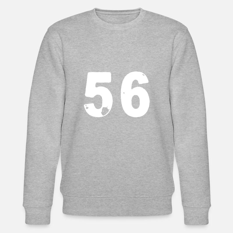 56 Maillot numéro - Sweat bio CHANGER Stanley/Stella Unisexe - gris chiné