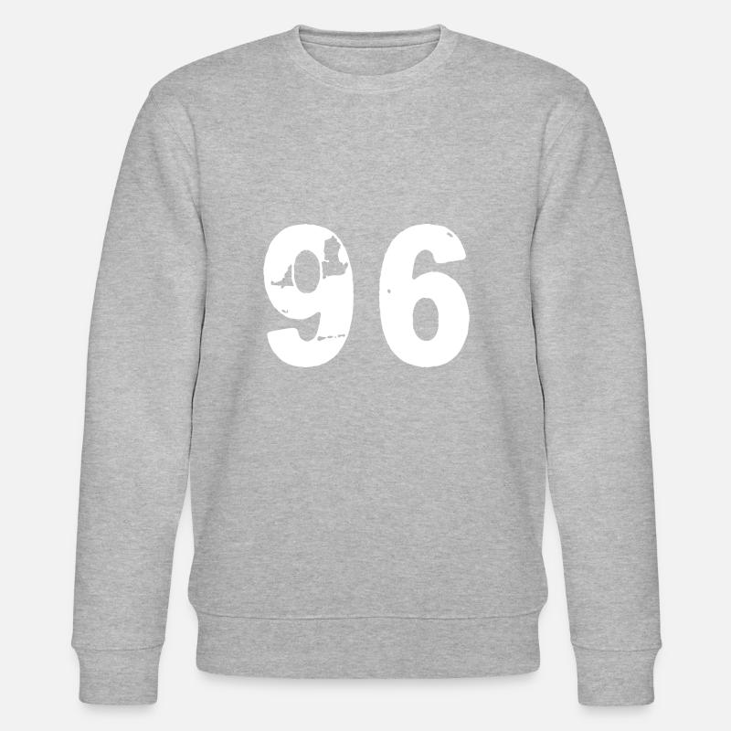 96 Maillot numéro - Sweat bio CHANGER Stanley/Stella Unisexe - gris chiné